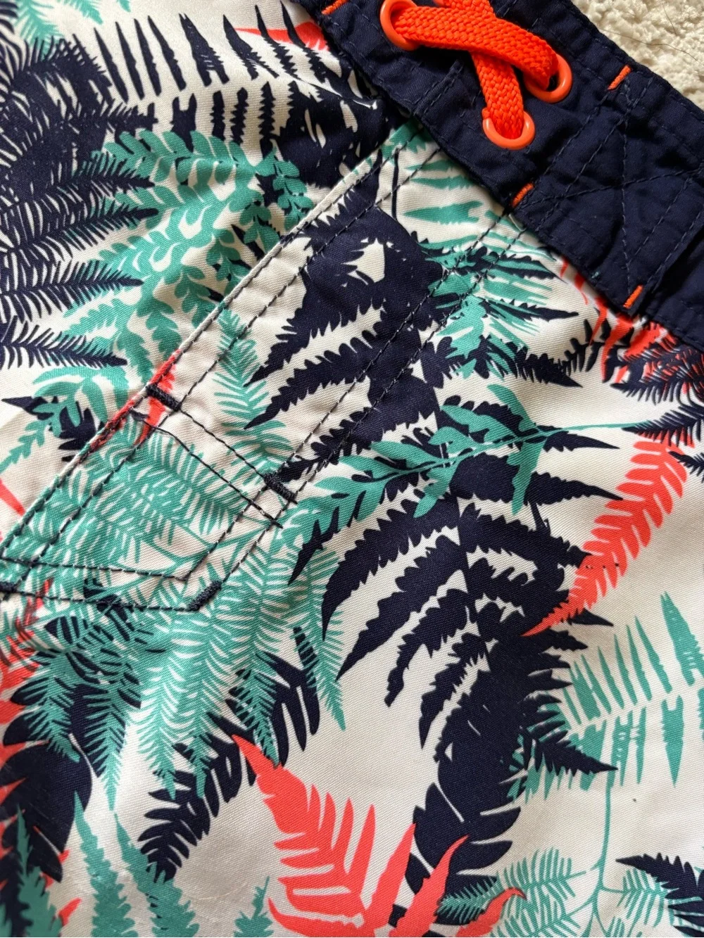 Cat & Jack Tropical Hybrid Shorts in Navy, Coral & Teal